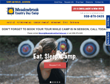 Tablet Screenshot of meadowbrookdaycamp.com